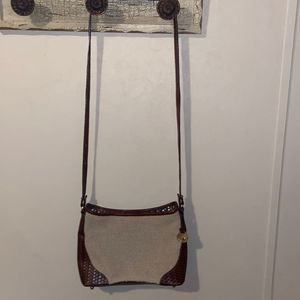 Brahmin Weave LeatherCrossbody Handbag